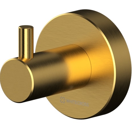 Крючок настенный одинарный Whitecross Ergo ER2210GLB (золото брашированное PVD)