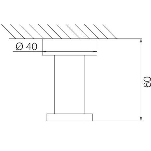 Крючок одинарный Fima Carlo Frattini Rotola F6004/1CR (хром)