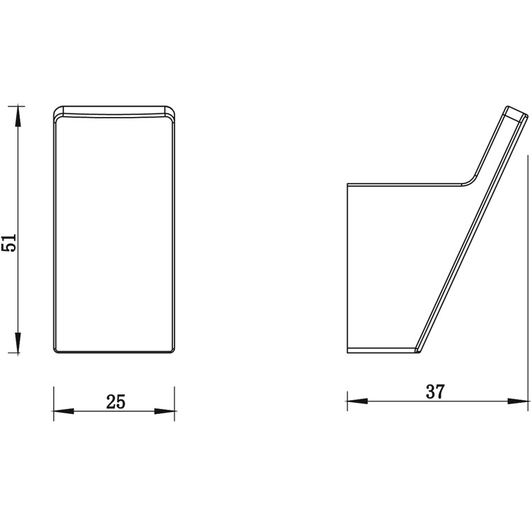 Крючок одинарный Whitecross Cubo CU2415GL (золотой PVD)