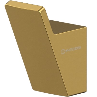 Крючок одинарный Whitecross Cubo CU2415GLB (золото брашированное PVD)