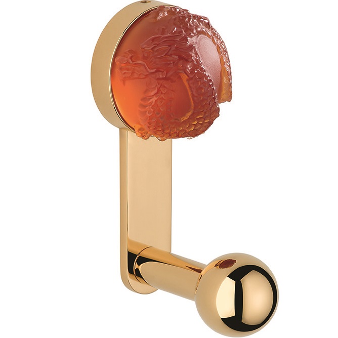 Крючок подвесной THG Dragon Sun U5D-F01-517 (золотой, оранжевый хрусталь)