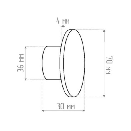 Крючок Tezza Pin 70 мм (белый), 1 шт.