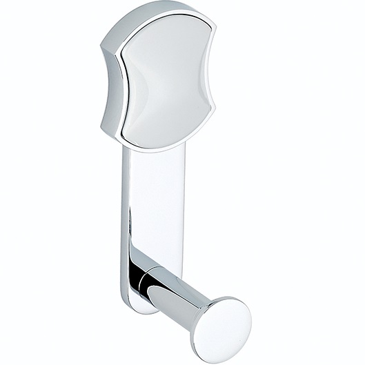 Крючок THG Infini white porcelain U2D-A02-517 (хром, белый)