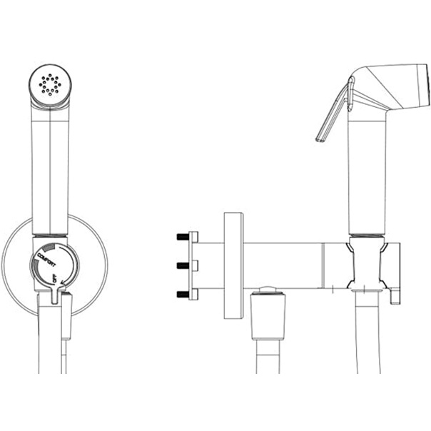 Лейка гигиеническая Almar E082110.CO (медь брашированная)