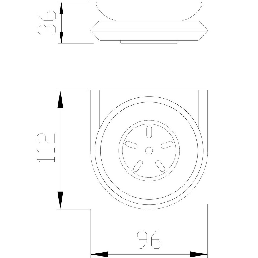 Мыльница Abber Nord AA1558NG (никель)