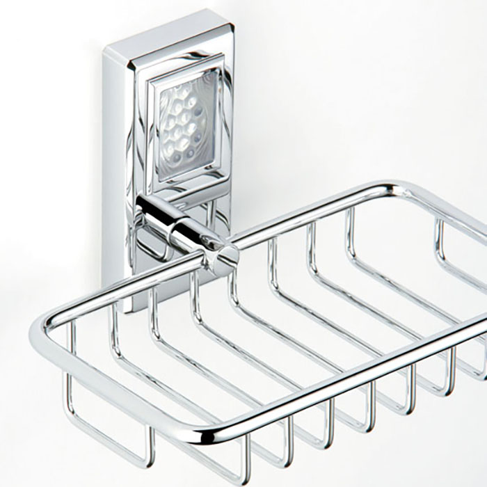 Мыльница-корзина металлическая THG Metropolis cristal clair A2A-A02-620 (хром)