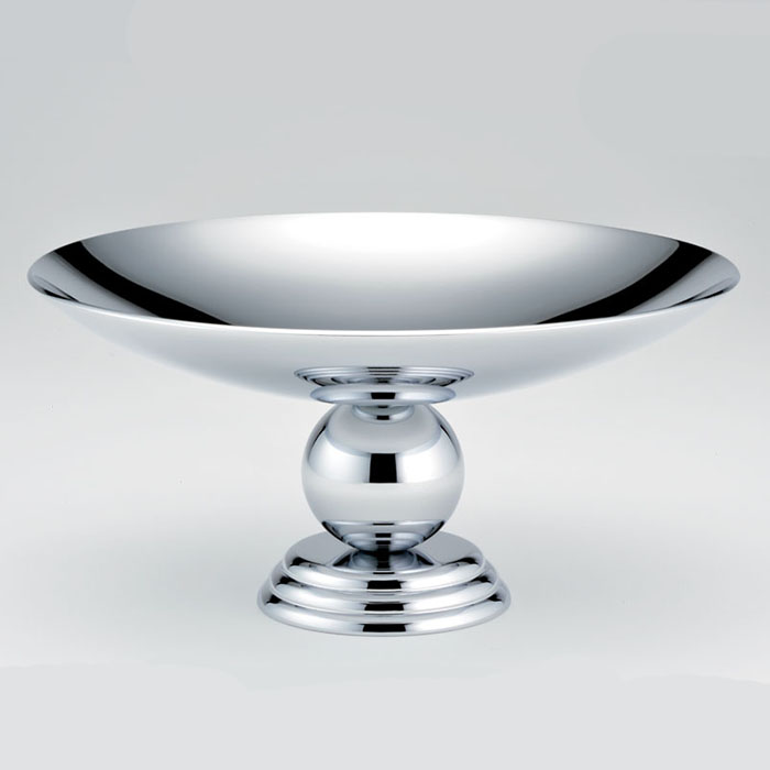 Мыльница металлическая настольная 15x15 см. THG Marquise porcelaine blanche A7G-A02-544GM (хром, платина)