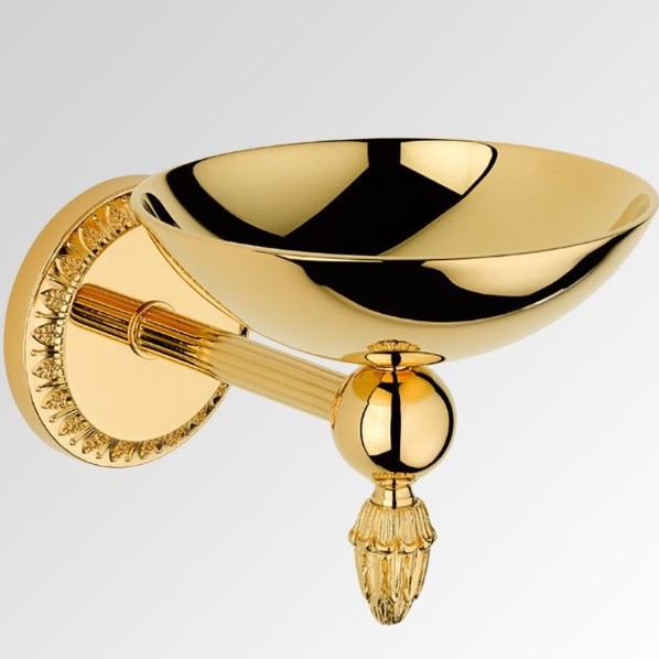 Мыльница металлическая подвесная THG Malmaison metal U93-F01-546 (золотой)