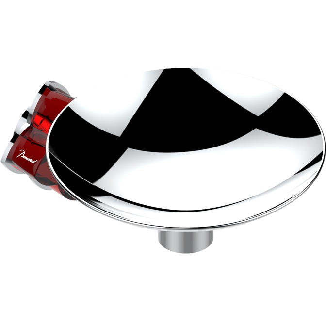 Мыльница металлическая подвесная THG Petale de Cristal rouge U6C-A02-546GM (хром, красный хрусталь)