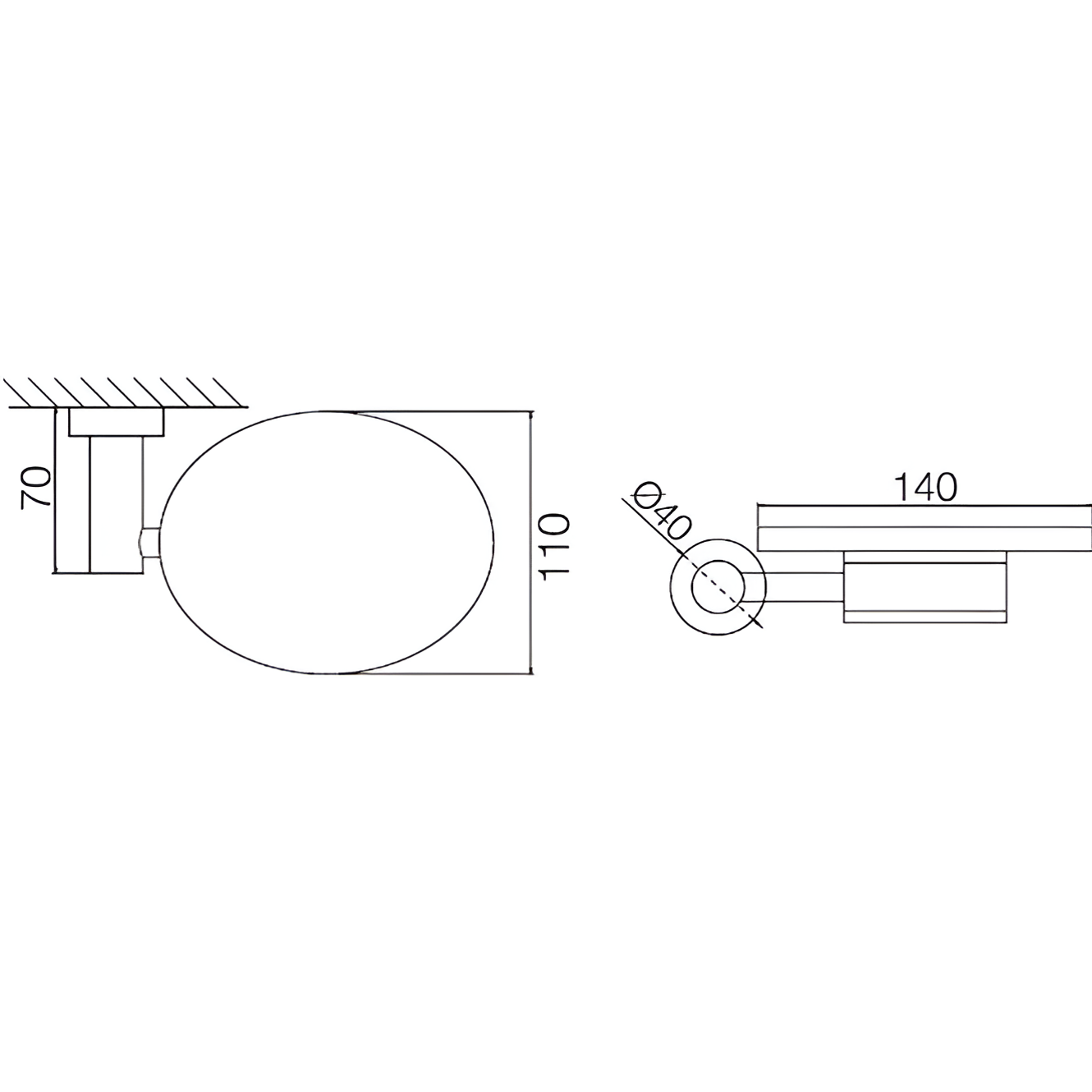 Мыльница подвесная Fima Carlo Frattini Rotola F6003/2CR (хром)