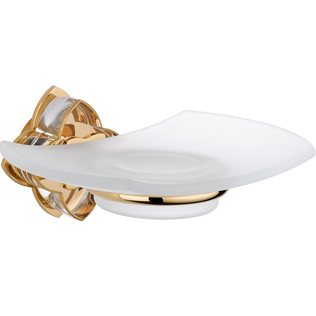 Мыльница подвесная THG Petale de Cristal clair liser dorU6E-F01-500 (золотой)