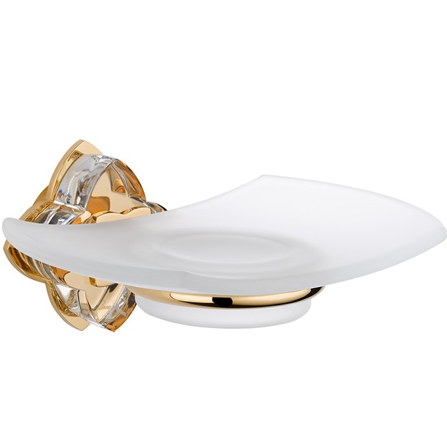 Мыльница подвесная THG Petale de cristal clair U6A-F01-500 (золотой)