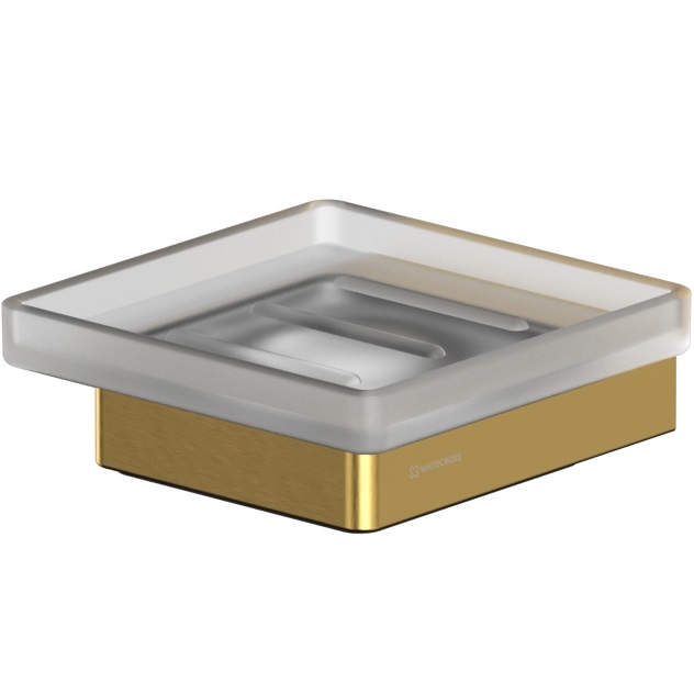 Мыльница подвесная Whitecross Cubo CU2420GLB (золото брашированное PVD)