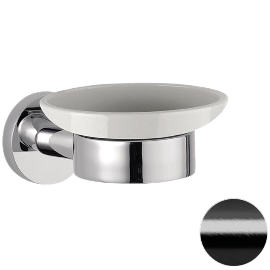 Мыльница Remer Guest GS10CFP (черный брашированный хром)