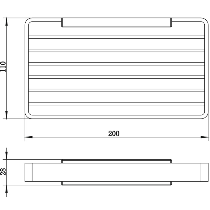 Мыльница-решетка подвесная Whitecross Cubo CU2424GLB (золото брашированное PVD)