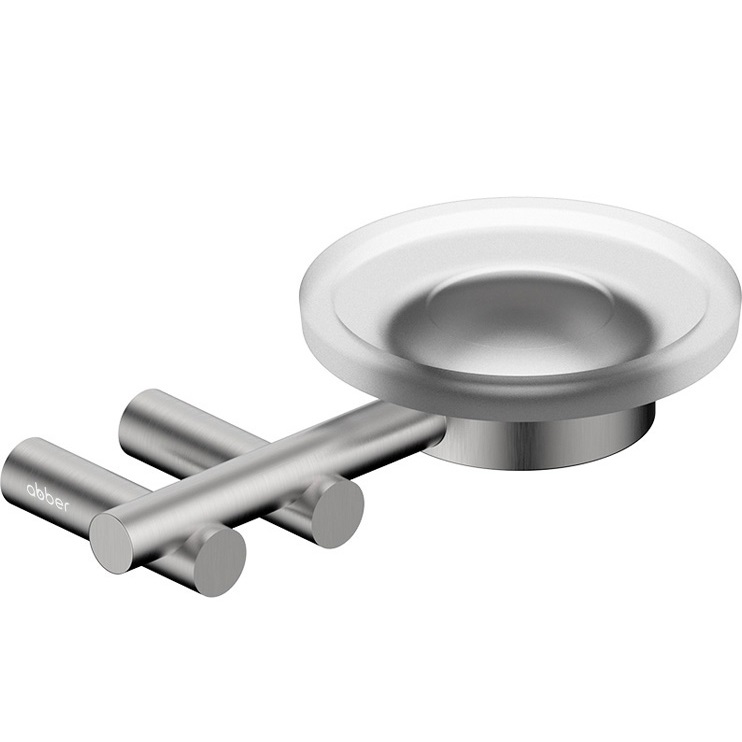 Мыльница с держателем Abber Osten 316 AA1858BST (сталь брашированная)