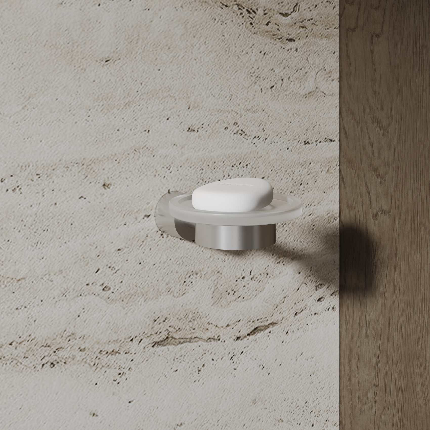 Мыльница с держателем Abber Osten 316 AA185A8BST (сталь брашированная)