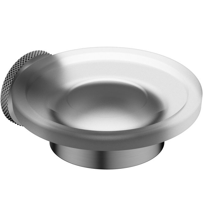 Мыльница с держателем Abber Pol 316 AA1958BGG (оружейная сталь брашированная)