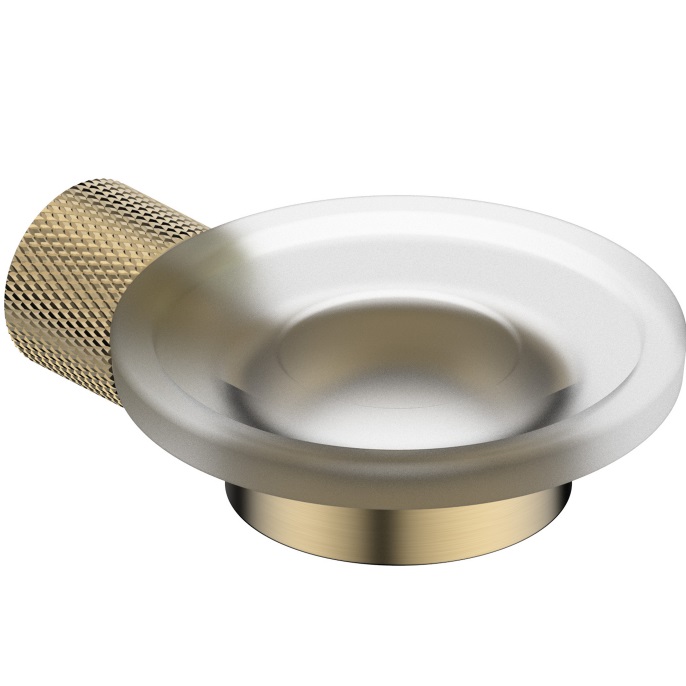 Мыльница с держателем Abber Pol 316 AA195A8BG (светлое золото брашированное)