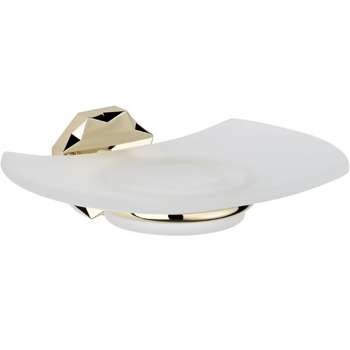 Мыльница стеклянная подвесная THG Nihal Porcelaine Ivoire U2N-F30-500 (золотой)