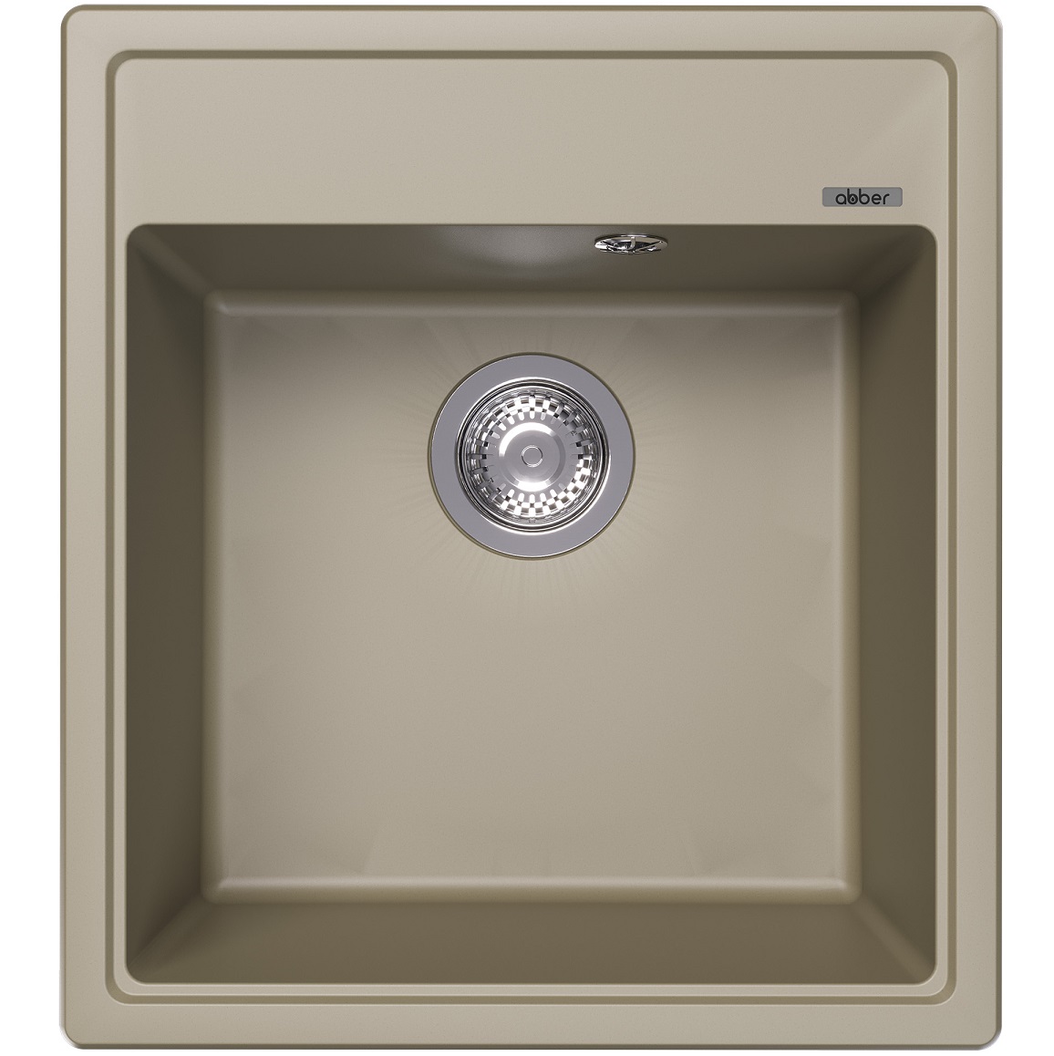 Мойка кухонная Abber Quarz AQ2901S 51х46 (песочный), слив-перелив