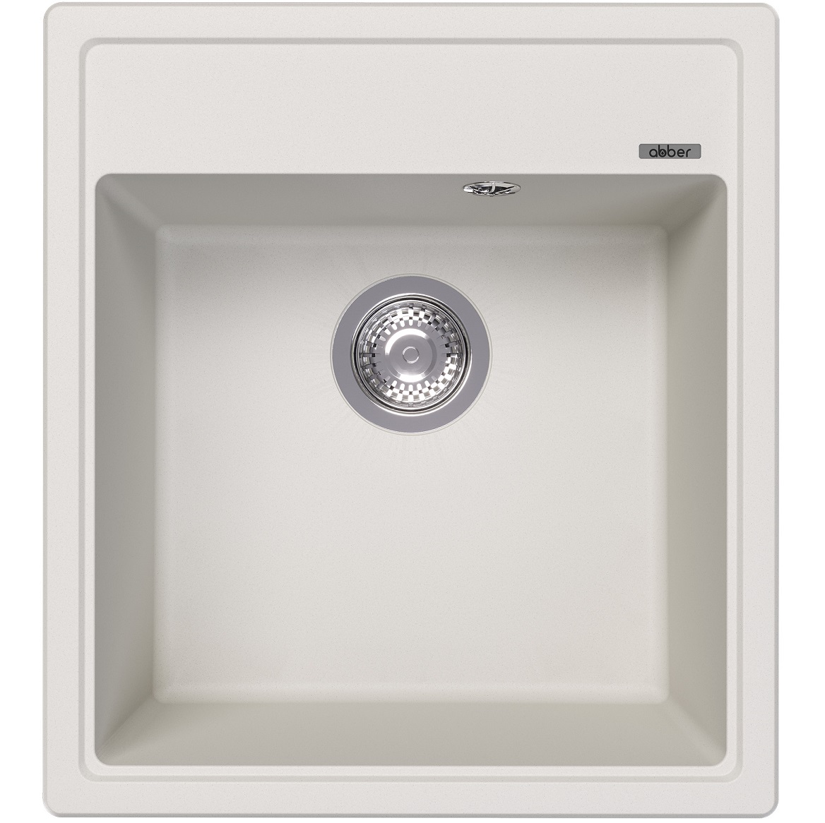 Мойка кухонная Abber Quarz AQ2901W 51х46 (белый), слив-перелив