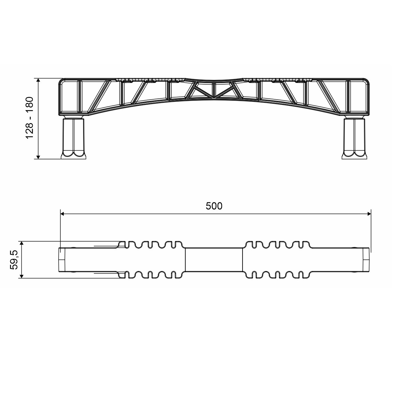 Ножки для ванн Excellent NWT-50