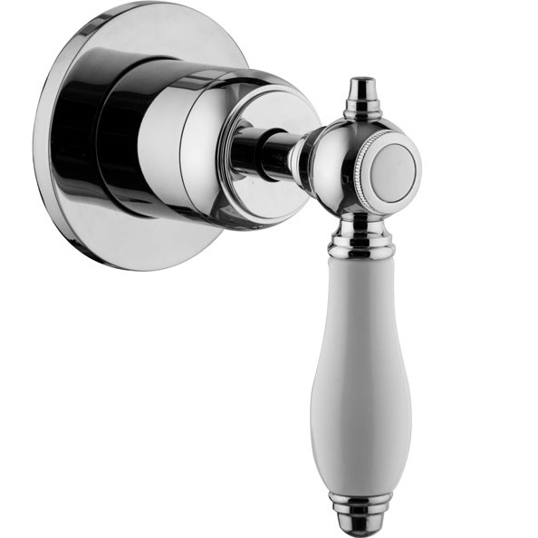 Переключатель потоков, на 2 выхода F5423/2CNCR (хром)