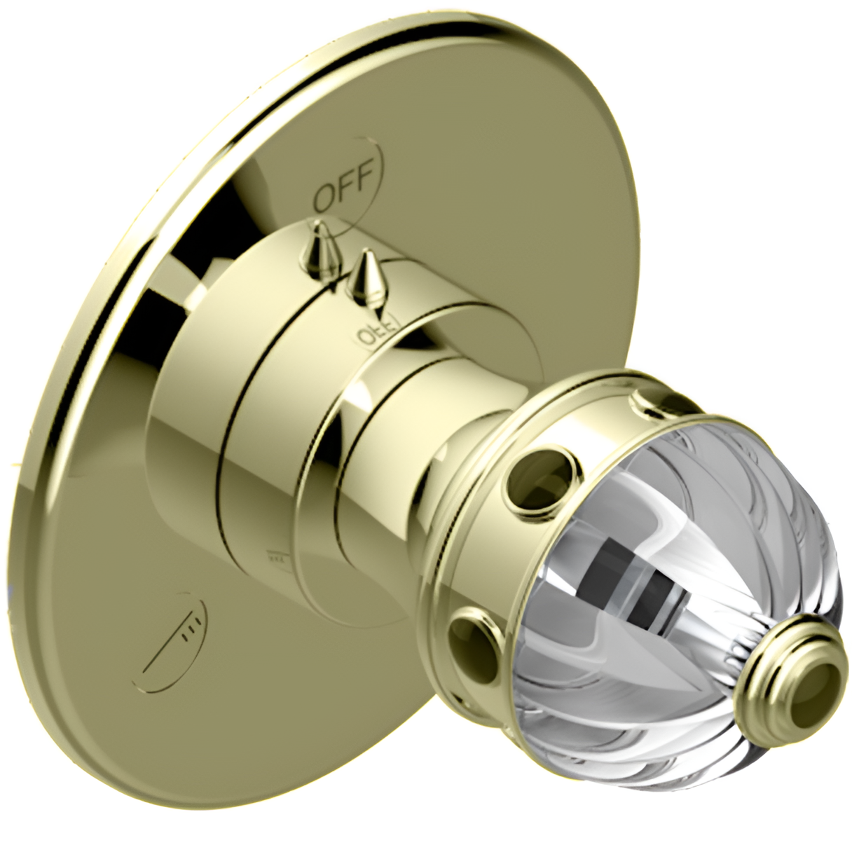 Переключатель потоков встраиваемый THG Hamptons G4R-B01-48M2SB (никель)