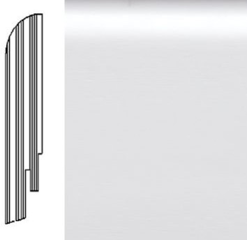 Плинтус DL Profiles 2 Белый гладкий 7.5х240 см