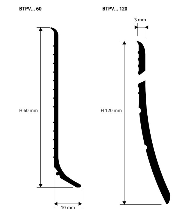 Плинтус Progress Profiles Плинтус рулонный 60-120 BTPVM 120A (коричневый), самоклеящийся