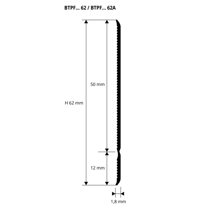 Плинтус Progress Profiles Плинтус рулонный 62F BTPFGC 62A (светло-серый), самоклеящийся