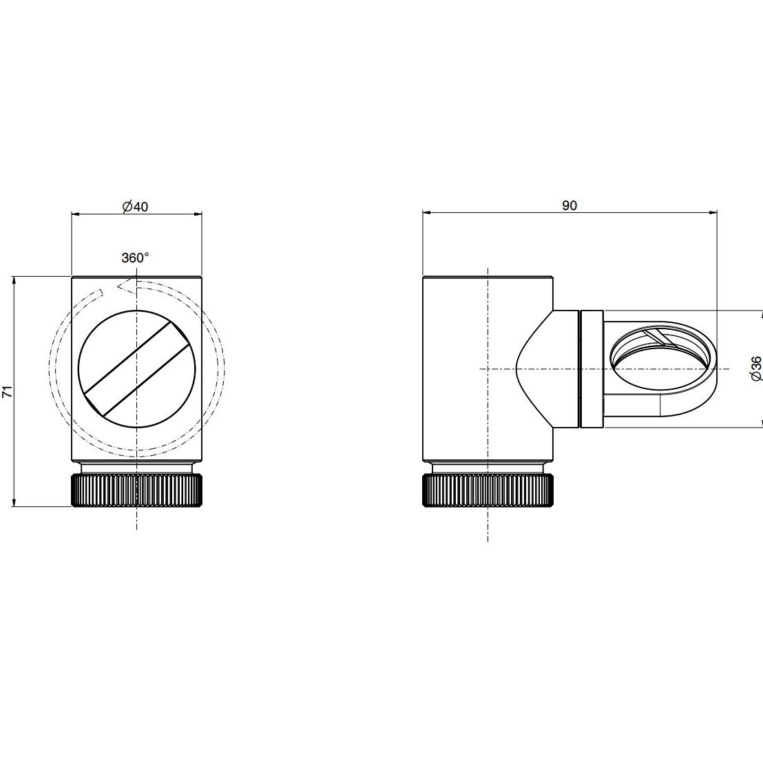 Подвижный держатель для душа Fima Carlo Frattini Outdoor F6705INOX (нержавеющая сталь)