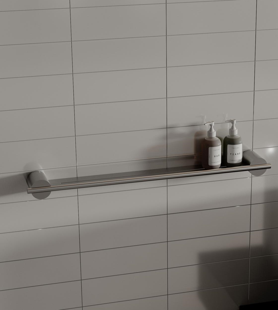 Полка для хранения Tezza Art 100 см (нерж. сатинированная сталь)