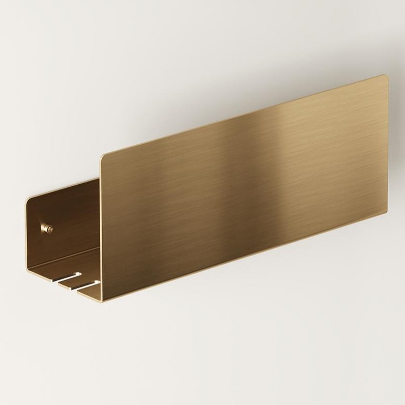 Полка для хранения Tezza Light 100 см (античная латунь)