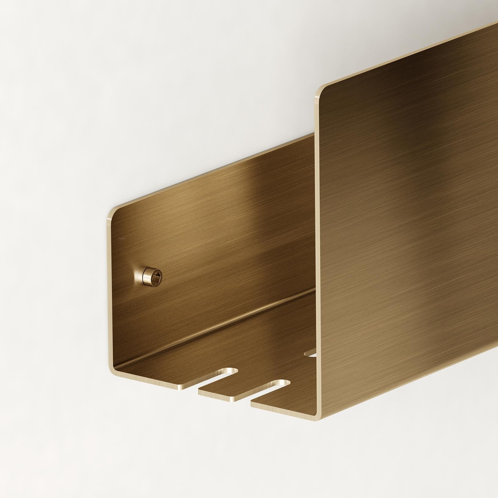 Полка для хранения Tezza Light 70 см (античная латунь)