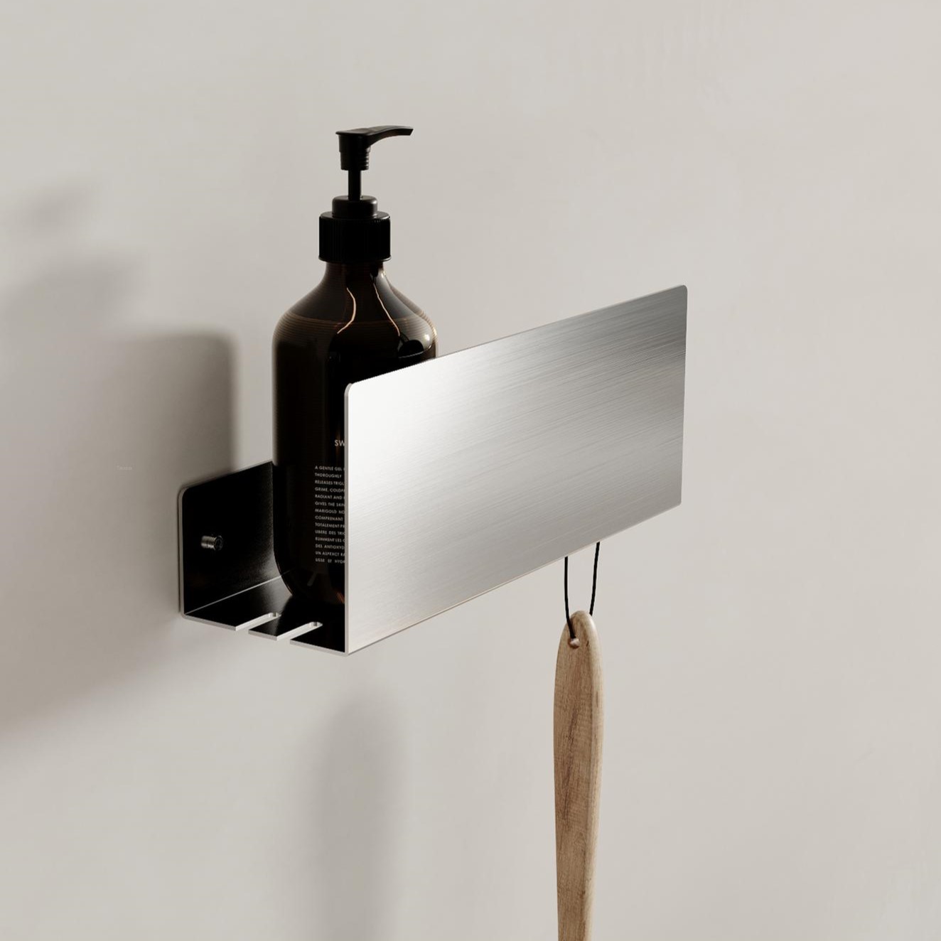 Полка для хранения Tezza Light 80 см (сатинированная нержавеющая сталь)