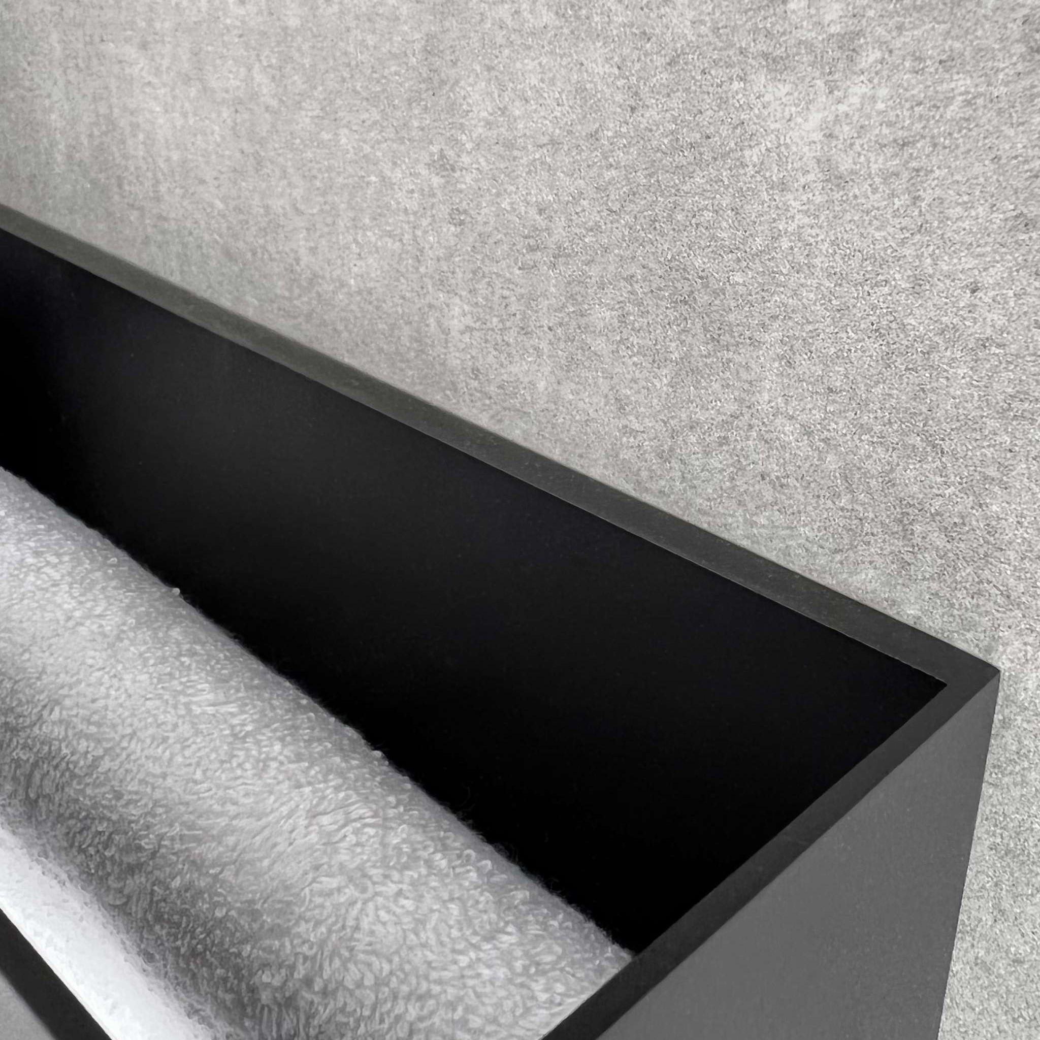 Полка со штангой Tezza Due Flex 70 см (белый), полотенцедержатель справа