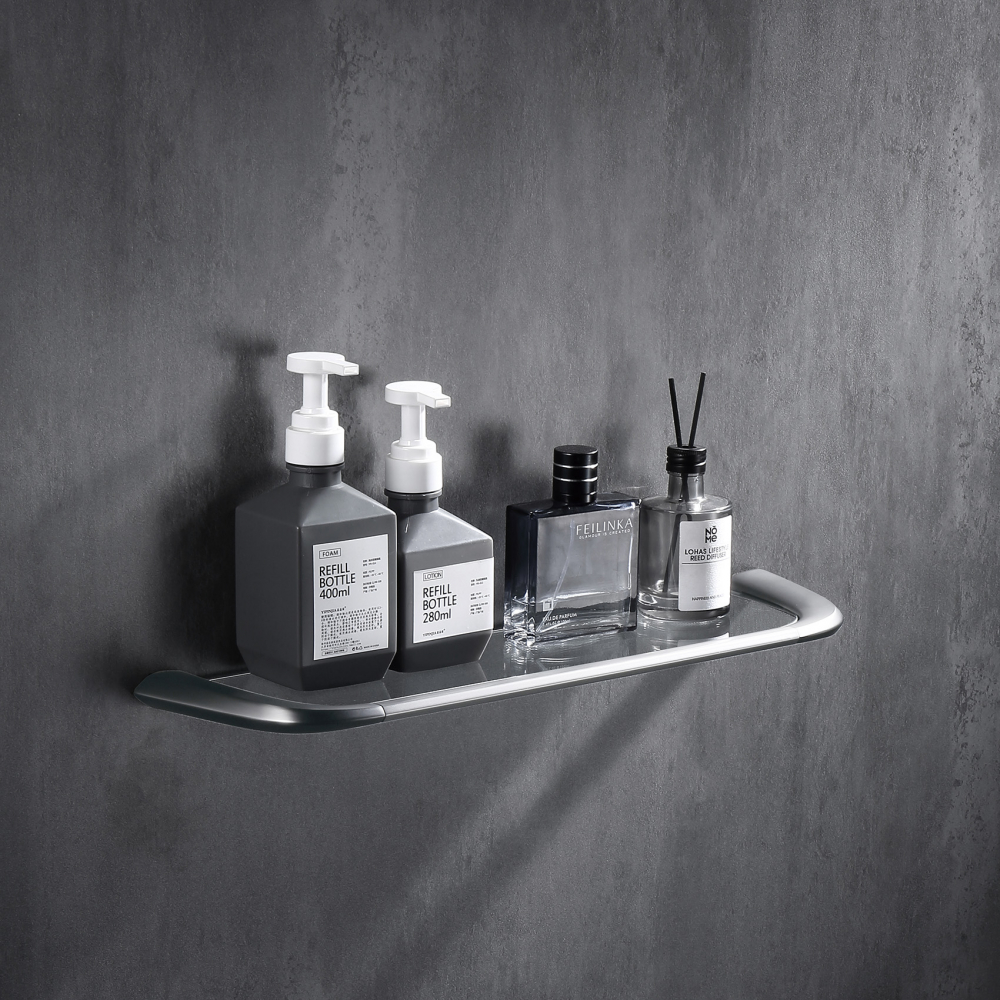 Полка стеклянная Abber Nord AA1555SP (сатин)