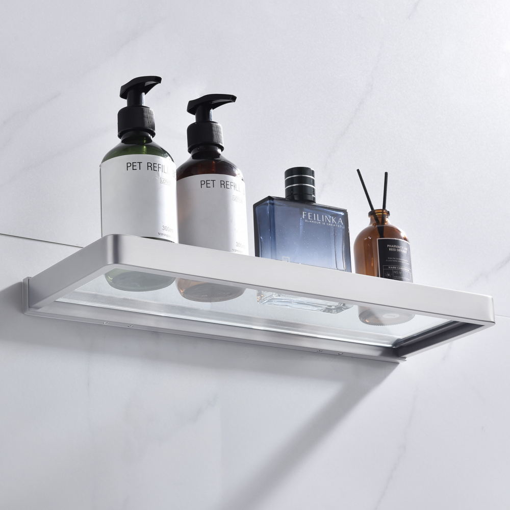 Полка стеклянная Abber Nord AA1759SP (сатин)