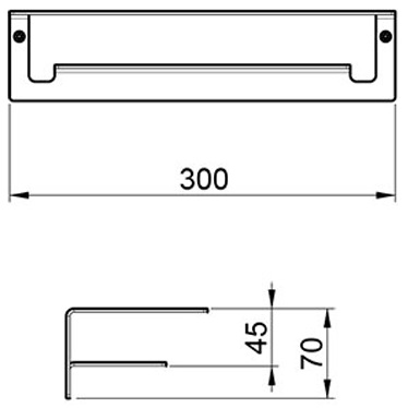 Полочка Almar Showers Accessoriesм 30 см E300001.CR (хром)