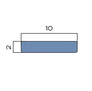 Полоса алюминий 10 мм Neexy PV87-17 (титан блестящий), 2.7 м.