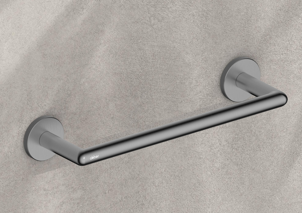 Полотенцедержатель 28.5 см Abber Pol 316 AA1953BGG (оружейная сталь брашированная)