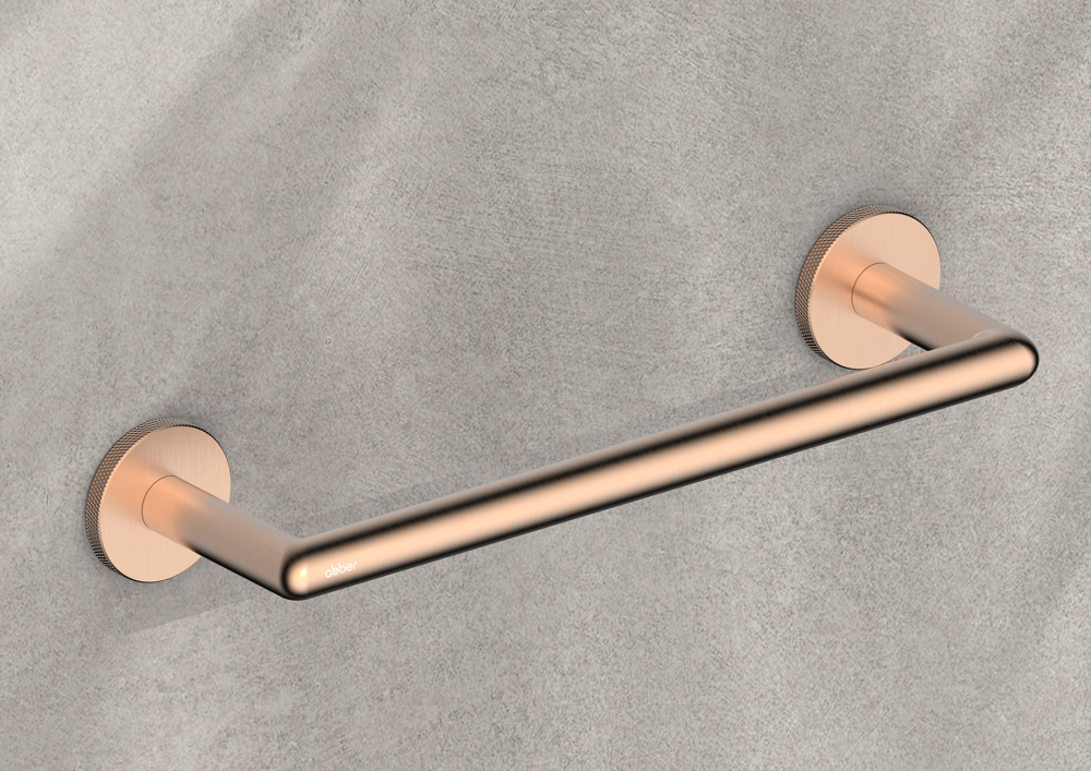 Полотенцедержатель 28.5 см Abber Pol 316 AA1953BRG (розовое золото брашированная)