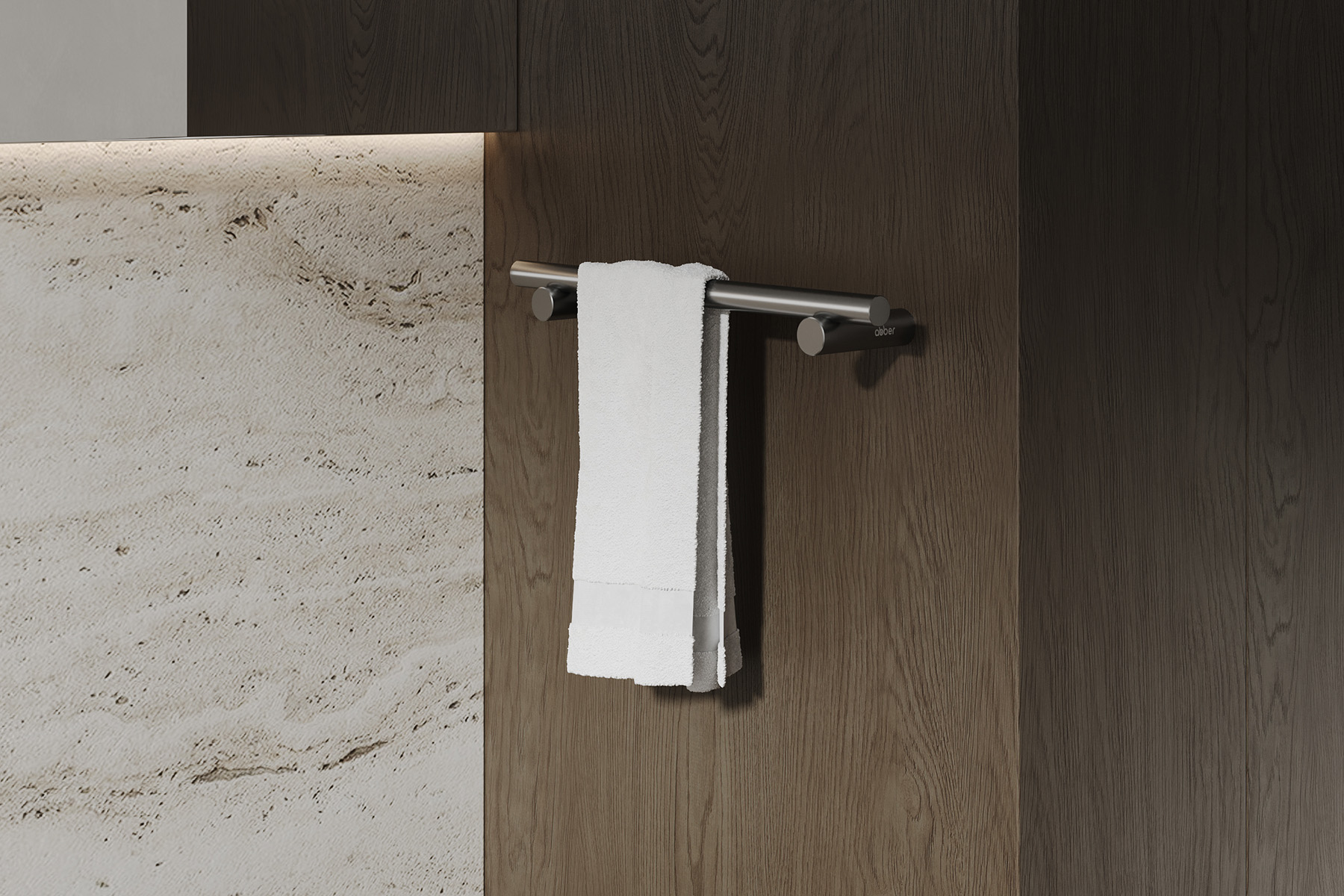 Полотенцедержатель Abber Osten 316 AA1853BGG 29.4 см (оружейная сталь брашированная)