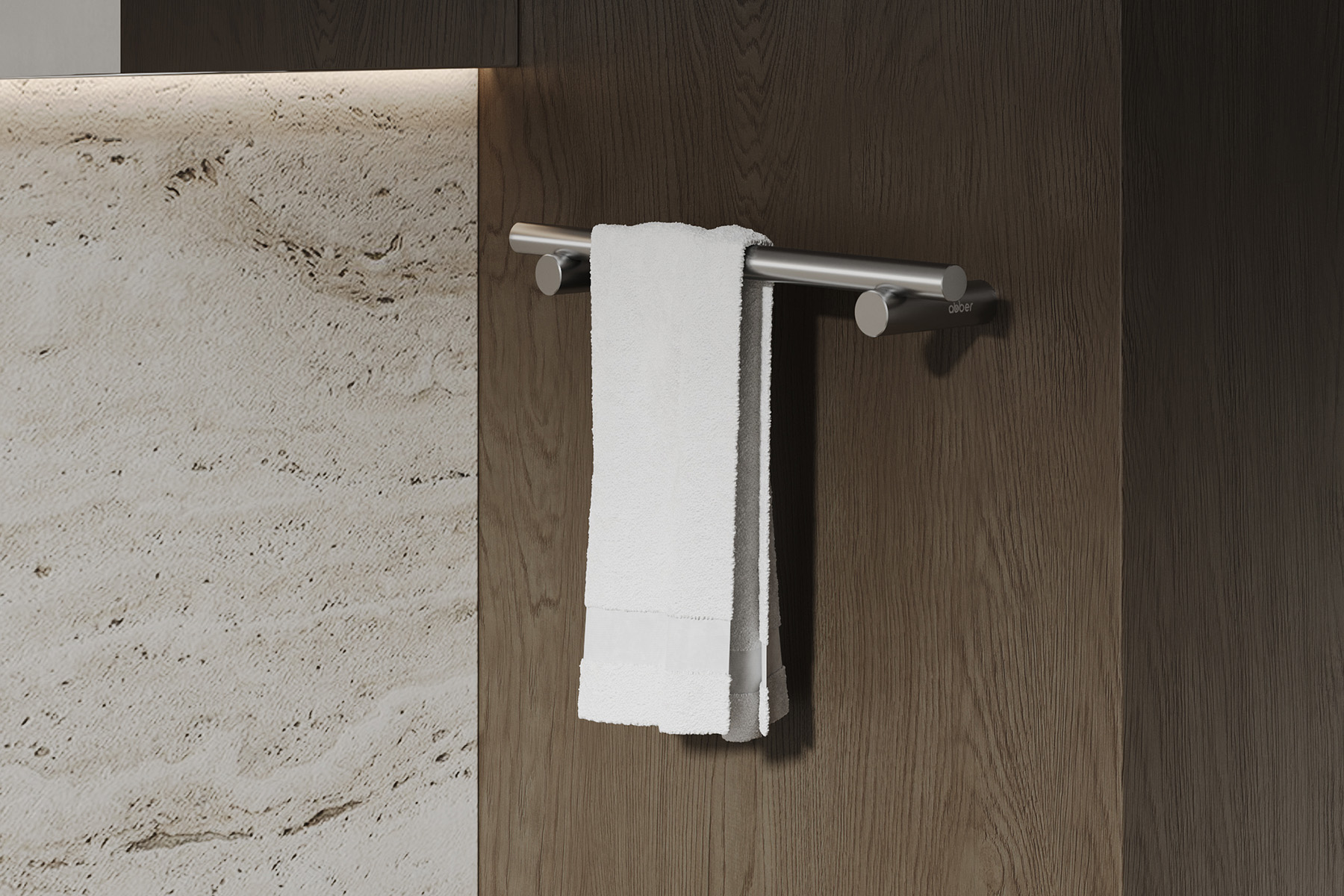 Полотенцедержатель Abber Osten 316 AA1853BST 29.4 см (сталь брашированная)