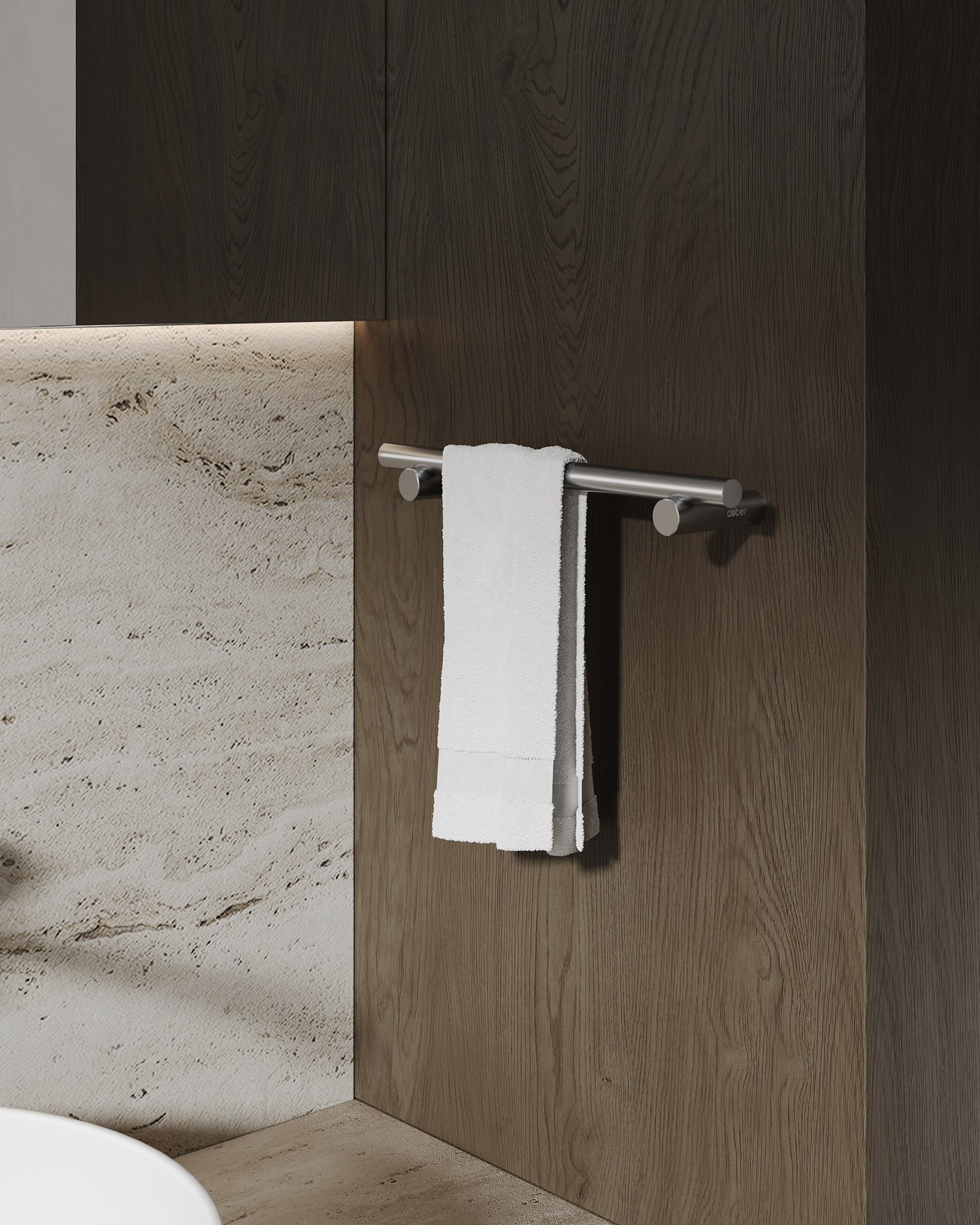 Полотенцедержатель Abber Osten 316 AA1853BST 29.4 см (сталь брашированная)