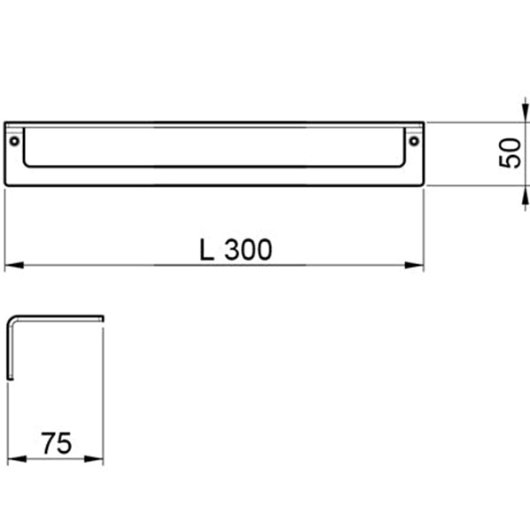 Полотенцедержатель 30см Almar E305002.AB (черный металл брашированный)