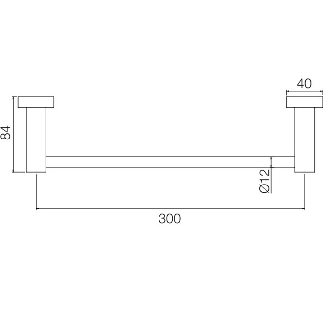 Полотенцедержатель 30см Fima Carlo Frattini Rotola F6000/30CR (хром)