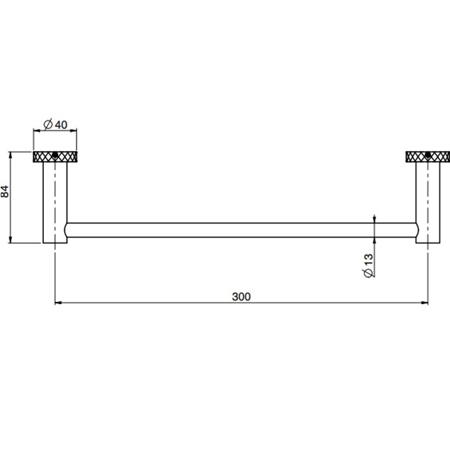 Полотенцедержатель 30см. Fima Carlo Frattini Accessori F6000T/30XNS (черный матовый)